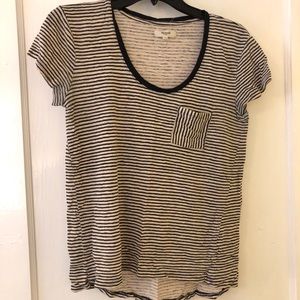 Madewell stripped tee size M